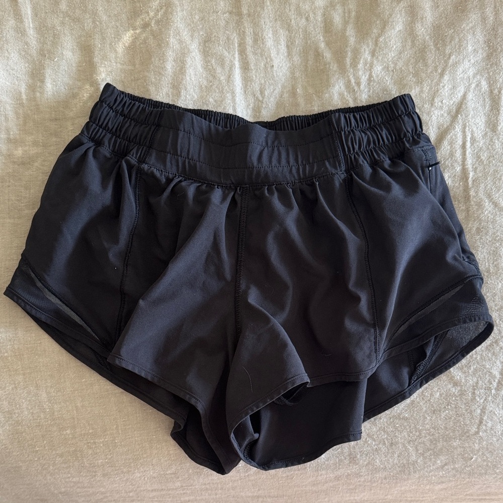 Lululemon hotty hot Athletica Black Athletic Shorts